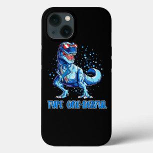 Type 1 Diabetes Awareness Ribbon T1D T Rex Dinosau iPhone 13 Hoesje