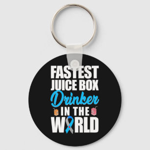Type 1 Diabetes Bewustmaking Snelste Juisbox Drink Sleutelhanger