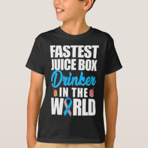 Type 1 Diabetes Bewustmaking Snelste Juisbox Drink T-shirt