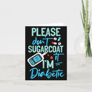 Type 1 Diabetes Bewustzijn Alsjeblieft Geen Suiker Kaart