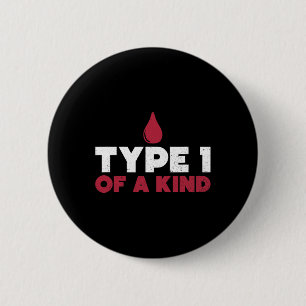 Type 1 Diabetes Bewustzijn Diabetisch Leven Ronde Button 5,7 Cm