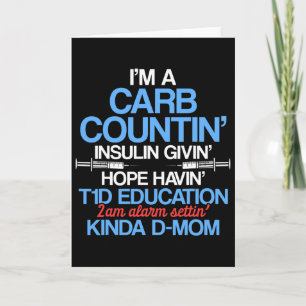 Type 1 Diabetes Bewustzijn Moeder T1d Strijder Ove Kaart