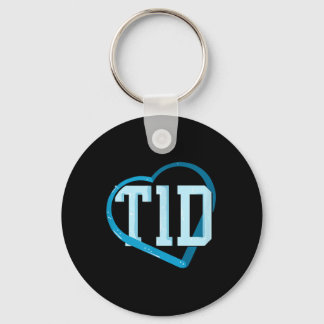 Type 1 Diabetes Bewustzijn Sleutelhanger