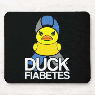 Type 1 Diabetes Duck Fiabetes T1D Awareness Muismat