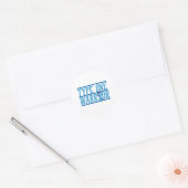 Type 1 Diabetes krijger Ronde Sticker (Envelop)