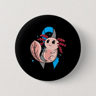 Type 1 Diabetes T1d Bewustzijn Cute Axolotl Insuli Ronde Button 5,7 Cm