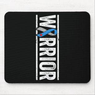 Type 1 Diabetes Warrior - Sideways Awareness Ribbo Muismat