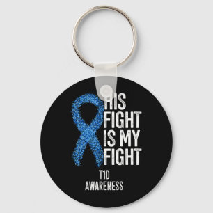 Type 1 Diabetes Zijn Strijd Is Mijn Strijd T1d Bew Sleutelhanger