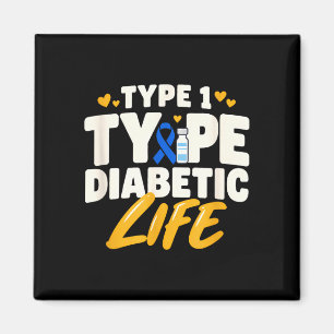 Type 1-diabetische leven type 1-diabetes t1d insul magneet