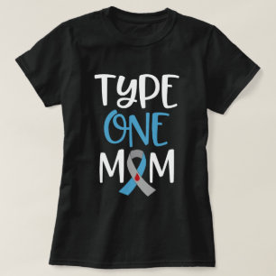 Type 1 mam Womens T1D Moeders Diabetische Gift T-shirt