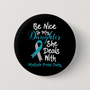 Type 1 Mom T1d Dad Diabetes Awareness Month Multip Ronde Button 5,7 Cm