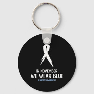 Type 2 en Type 1 Diabetes Awareness in November W Sleutelhanger