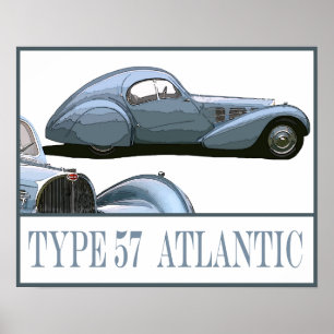 Type 57 Atlantische Oceaan Poster