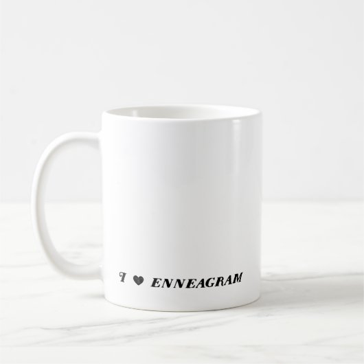 Type 7 tasse drôle d'Enneagram (Gauche)