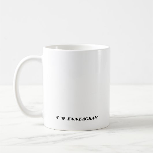 Type 9 tasse drôle d'Enneagram (Gauche)