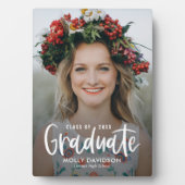 Type adorable ÉDITABLE Plaque de graduation COULEU (Devant)