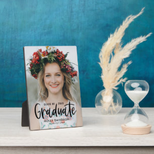 Type adorable ÉDITABLE Plaque de graduation COULEU