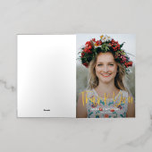 Type adorable FOIL Graduation Carte de remerciemen (Mise à l'extérieur)