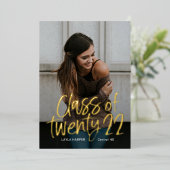 Type artistique Faire-part de graduation en huile (Debout devant)