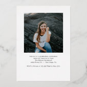 Type artistique Faire-part de graduation en huile (Verso)