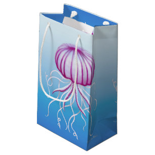 Type blanc pourpre sac de méduse de cadeau de