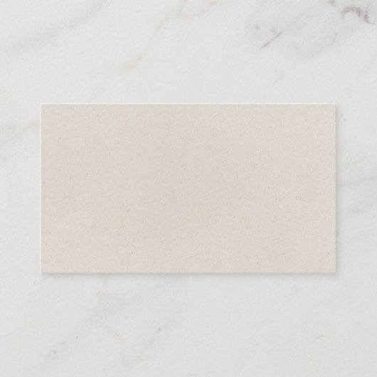 Type classique Carte de visite os (Dos)