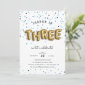 Type de ballon | Invitation de fête d'anniversaire (Debout devant)