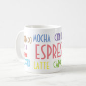 type de café de tasse d'amant de café (Devant gauche)