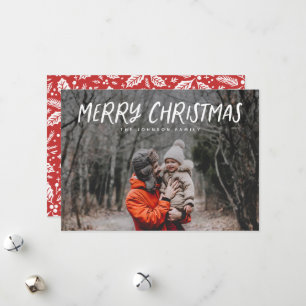 Type de joueur Carte de Noël photo complète