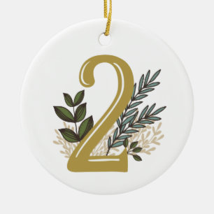 Type d'Enneagram - ornement floral de Noël 2