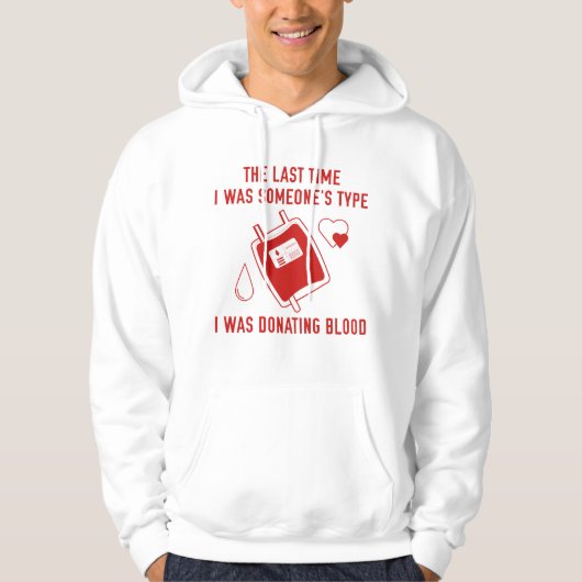 Type donorbloed hoodie (Voorkant)