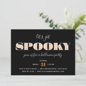 Type éffrayant | Invitation de la fête d'Halloween (Debout devant)