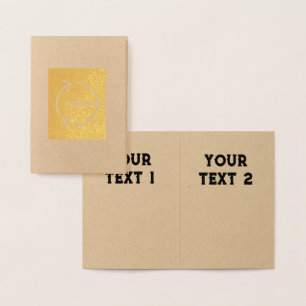 Type envelop premium kraft folie kaart