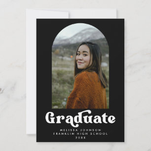 Type foto-Afstuderen zwart-wit-herhaal Aankondiging