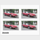 Type Jaguar E Rechthoekige Sticker (Vel)
