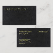 Type leder Modern Visitekaartje (Voorkant / Achterkant)