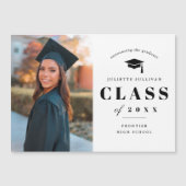 Type minimal Faire-part de graduation photo (Devant)