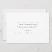 Type minimal Faire-part de graduation photo (Dos)