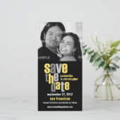 Type Moderne Enregistrer Le Carte photo Date (Debout devant)