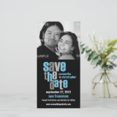 Type Moderne Enregistrer Le Carte photo Date (Debout devant)