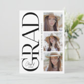 Type moderne Graduation Party Photo Invitation Car (Debout devant)