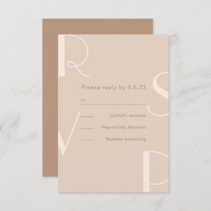 Type Monochromatique Rsvp Beige