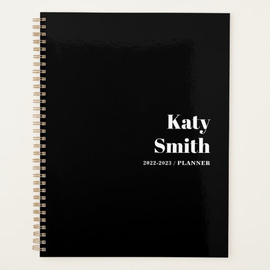 Type Noir moderne Hebdomadaire Hebdomadaire Début (Devant)