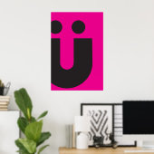 Type(O) Creaties: Umlaut Ü Poster (Thuiskantoor)