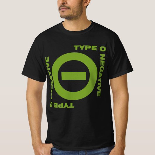 Type O negatief T-shirt (Voorkant)