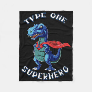 Type One Warrior Diabetische Jongen Diabetes Bewus Fleece Deken