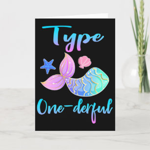 Type Onederful Type 1 Diabetes bewustzijnskleding Kaart