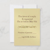 Type Savvy Red Anniversaire Rsvp Invitation (Dos)