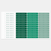 Type Simple Vert Enfants Étiquettes Nom Imperméabl (Feuille)