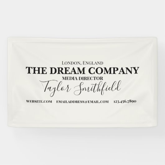 Type  toon spandoek (Horizontaal)